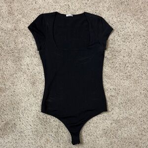 Free People Black Bodysuit small